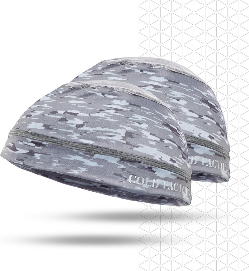 COLD FACTOR Instant Cooling Skull Cap & Helmet Liner 2 Pack|UPF 50+ Protection, Chemical-Free Evaporative Cooling Technology - Image 1